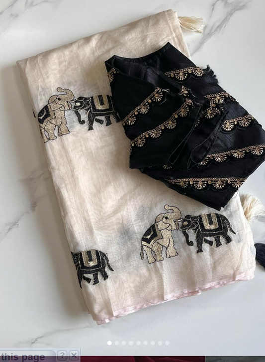 Premium chanderi saree