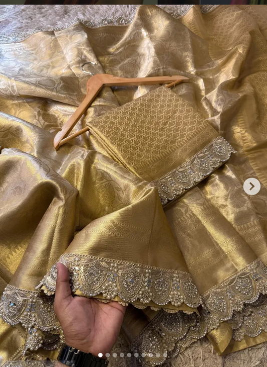 KanjivaramKatan Tissue Silk Saree